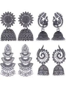 Sangria Alloy Silver-Plated Earrings