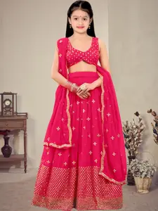 F Plus Fashion Net Semi-Stitched Lehenga Choli