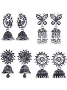 Sangria Alloy Silver-Plated Earrings