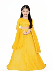 F Plus Fashion Net Semi-Stitched Lehenga Choli