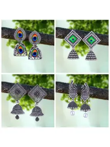 Sangria Silver-Plated Alloy Earrings