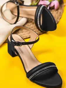 CORSICA Synthetic Patent Black Heels