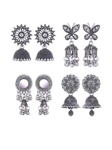 Sangria Alloy Silver-Plated Earrings