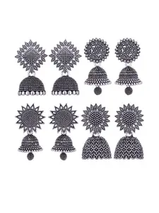 Sangria Alloy Silver-Plated Earrings