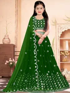 F Plus Fashion Net Semi-Stitched Lehenga Choli