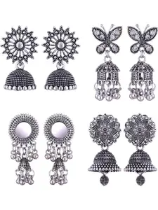 Sangria Alloy Silver-Plated Earrings