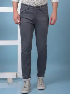 Canary London Men Smart Slim Fit Low-Rise Light Fade Printed Stretchable Jeans