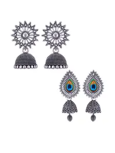 Sangria Alloy Silver-Plated Earrings