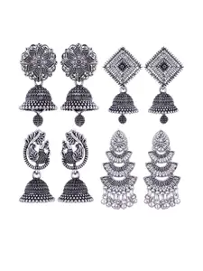 Sangria Alloy Silver-Plated Earrings