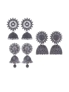 Sangria Silver-Plated Alloy Earrings