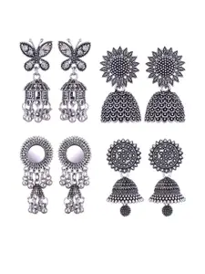 Sangria Alloy Silver-Plated Earrings