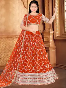 F Plus Fashion Net Semi-Stitched Lehenga Choli