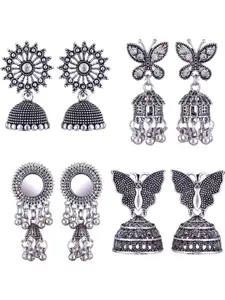 Sangria Alloy Silver-Plated Earrings