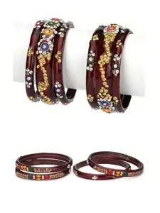 1ST TIME Maroon Alloy Bangle