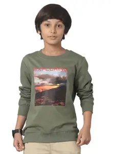 UNDER FOURTEEN ONLY Boys Printed Cotton Sweatshirt