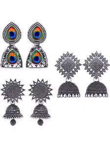 Sangria Silver-Plated Alloy Earrings