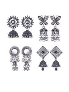 Sangria Alloy Silver-Plated Earrings