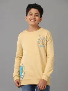UNDER FOURTEEN ONLY Boys Round Neck Pullover Sweatshirt