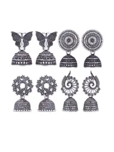 Sangria Alloy Silver-Plated Earrings