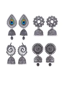 Sangria Alloy Silver-Plated Earrings