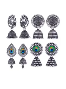 Sangria Alloy Silver-Plated Earrings