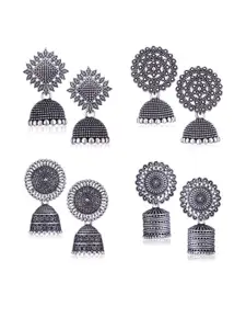 Sangria Silver-Plated Alloy Earrings