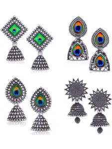 Sangria Silver-Plated Alloy Earrings