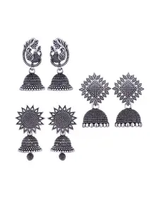 Sangria Silver-Plated Alloy Earrings