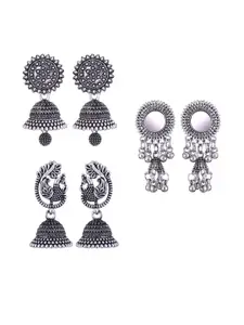 Sangria Silver-Plated Alloy Earrings