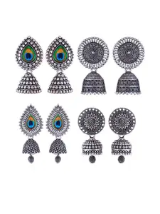 Sangria Alloy Silver-Plated Earrings