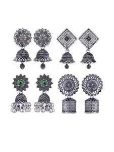 Sangria Alloy Silver-Plated Earrings