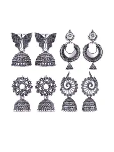 Sangria Alloy Silver-Plated Earrings