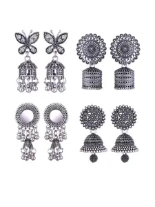 Sangria Alloy Silver-Plated Earrings