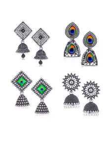 Sangria Silver-Plated Alloy Earrings