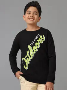 UNDER FOURTEEN ONLY Boys Printed Pullover Cotton Sweatshirt