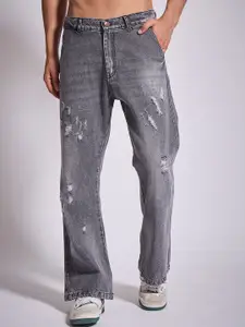 FUGAZEE Men Low Distress Mid-Rise Light Fade Jeans