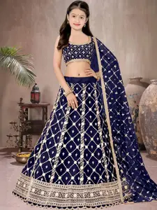 F Plus Fashion Net Semi-Stitched Lehenga Choli