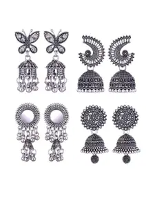 Sangria Alloy Silver-Plated Earrings