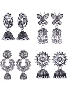 Sangria Alloy Silver-Plated Earrings