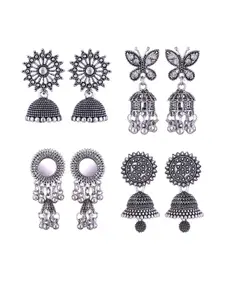 Sangria Alloy Silver-Plated Earrings