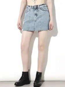 ONLY Pure Cotton High Rise Pencil Mini Skirt