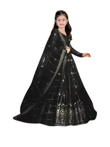 F Plus Fashion Net Semi-Stitched Lehenga Choli