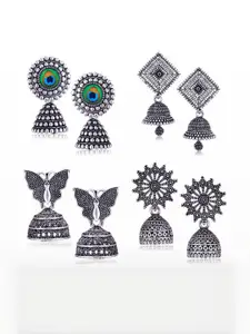 Sangria Alloy Silver-Plated Earrings