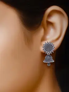 Sangria Alloy Silver-Plated Earrings