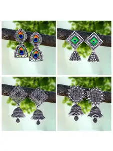 Sangria Silver-Plated Alloy Earrings