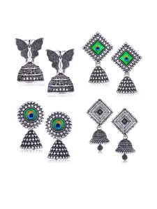 Sangria Alloy Silver-Plated Earrings