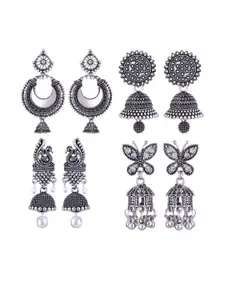 Sangria Alloy Silver-Plated Earrings