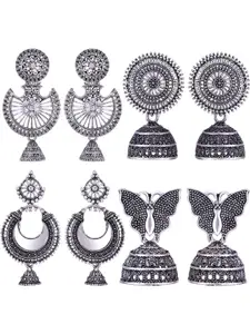 Sangria Alloy Silver-Plated Earrings