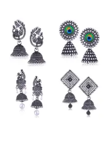 Sangria Silver-Plated Alloy Earrings