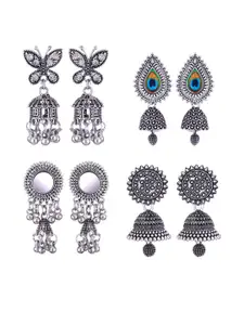 Sangria Alloy Silver-Plated Earrings